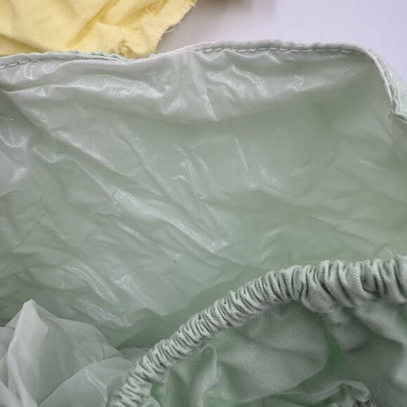 Vintage 3pc Baby Diaper Covers Plastic Pants Lined Liner Small Reusable - Picture 2 of 7